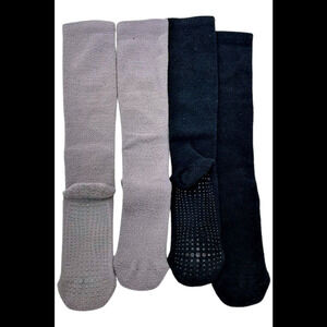 Joy CleanBoss 2-pack Clean & Cozy Compression Non-Slip Socks Blk/Gray